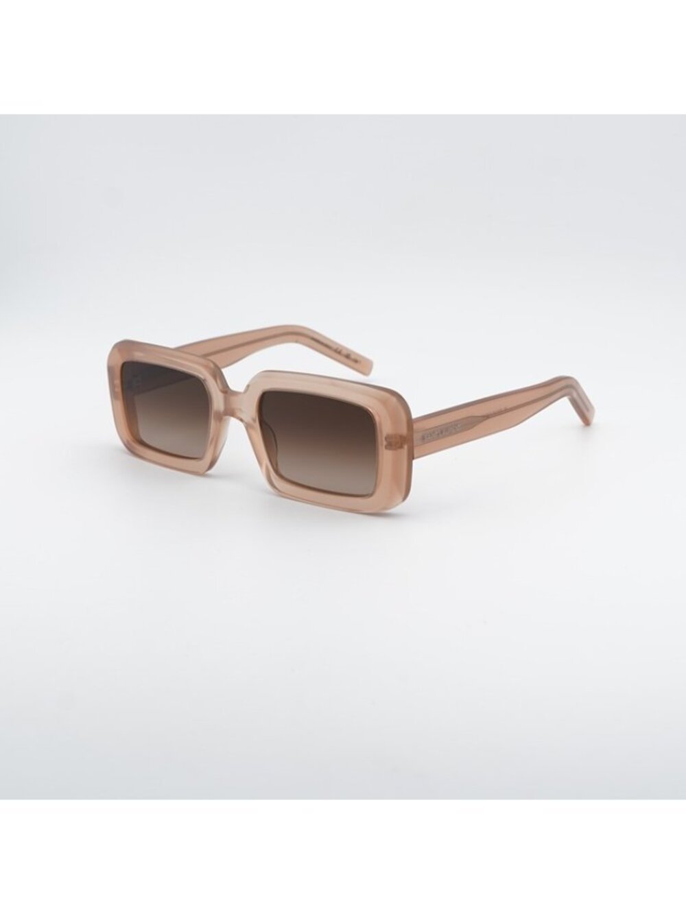 Saint Laurent SL534 SUNRISE 014 Sunglasses Orange Rectangle Frame, Brown Lenses - Picture 2 of 12